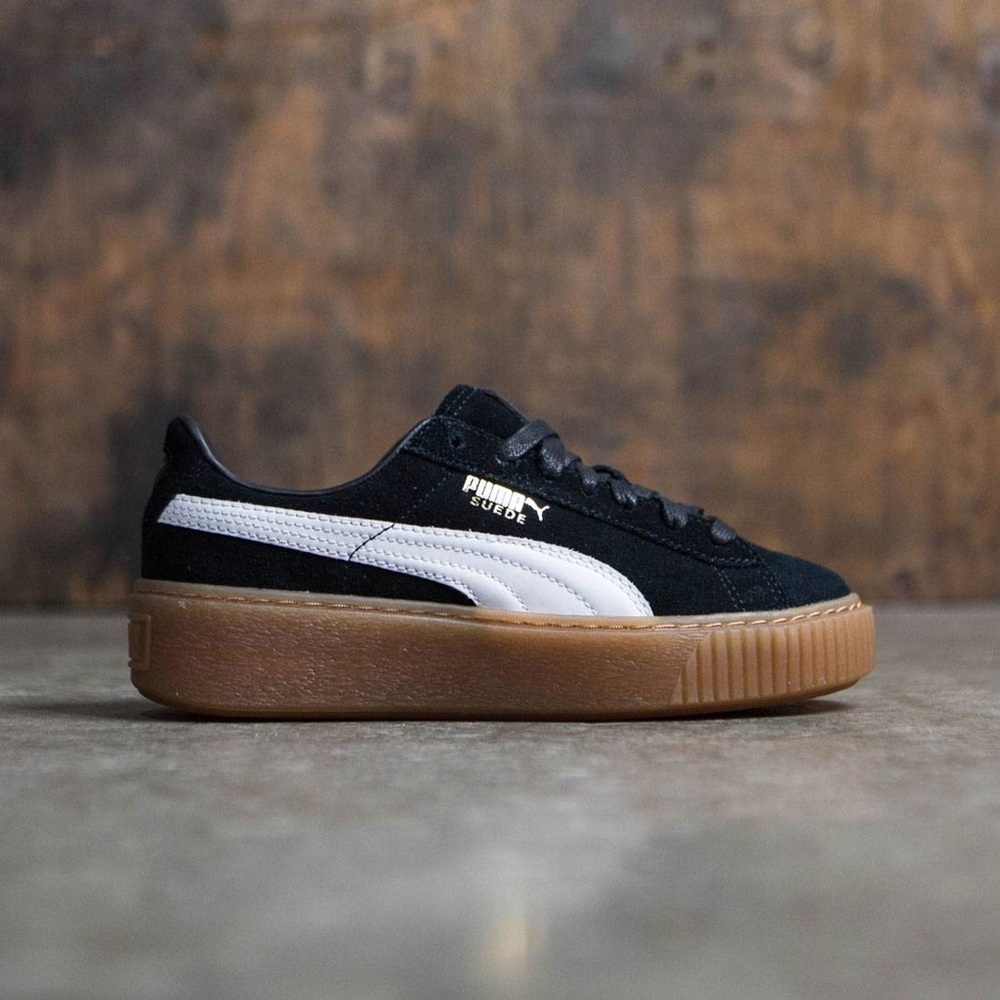 Puma Suede Platform (Black)